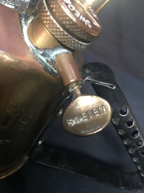 A VINTAGE BRASS PRIMUS BURNER No 630 MADE IN SWEDEN in outstanding condition