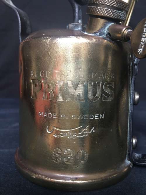 A VINTAGE BRASS PRIMUS BURNER No 630 MADE IN SWEDEN in outstanding condition
