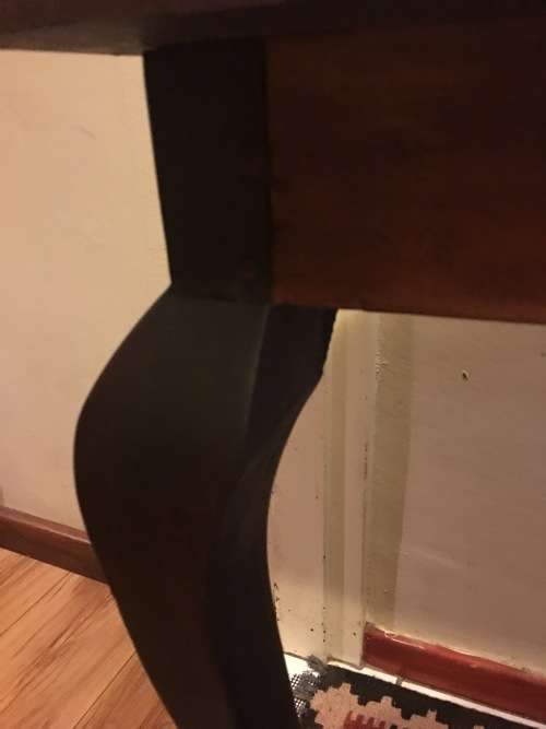 WOW !!! STUNNING VINTAGE EXTRA LARGE IMBUIA BALL & CLAW HALF MOON OCCASIONAL TABLE