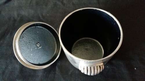 Stunning Carrol Boyes Early Design Pewter Cooler with Lid. 18 x 16.5 cm