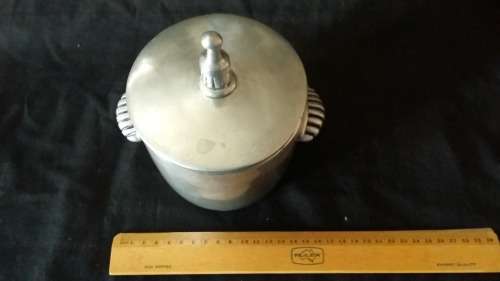 Stunning Carrol Boyes Early Design Pewter Cooler with Lid. 18 x 16.5 cm
