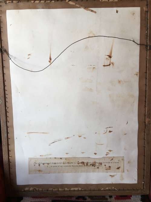 WOW !!! AMAZING FIND , A CLASSIC POSTER OF BING CROSBY SIGNED IN BLUE PEN ALONG WITH A FAMOUS QUOTE