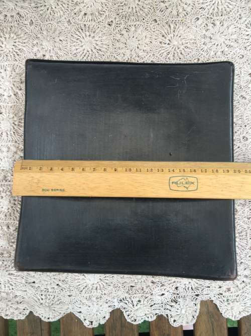 ABSOLUTELY STUNNING LARGE SQUARE VINTAGE ORIENTAL SUSHI PLATE WITH RAISED CORNERS