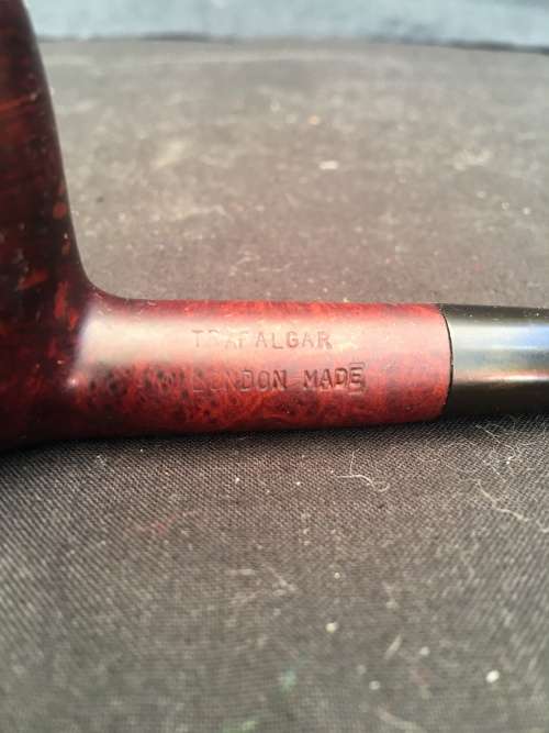 WOW !!!! VINTAGE TRAFALGAR REAL BRIAR TOBACCO SMOKING PIPE LONDON MADE AND IN GREAT USED CONDITION