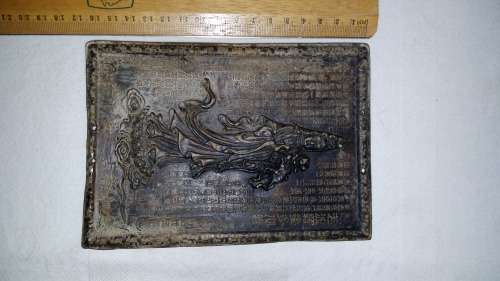 Stunning Vintage Chinese carved resin Plate with Chinese Goddess and calligraphy signed