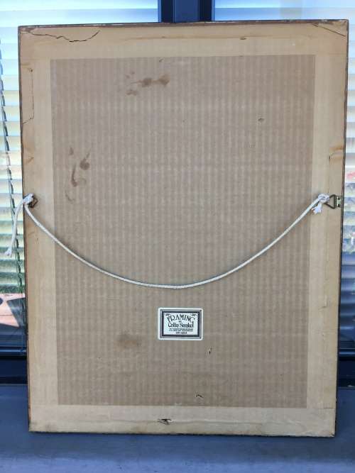 FANTASTIC CONTINENTAL SCHOOL ORIGINAL FRAMED OIL ON BOARD OF A DUTCH WINDMILL signed by the artist