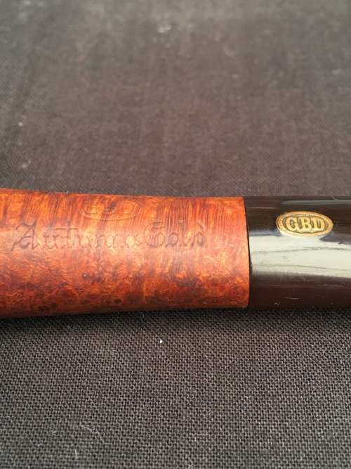 WOW !!!! STUNNING VINTAGE GBD AUTUMN GOLD ESTATE TOBACCO PIPE MADE IN LONDON