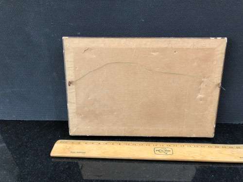 WOW !!! FANTASTIC SMALL FRAMED OIL ON BOARD OF A FARM COTTAGE BY SA ARTIST RONA JOUBERT signed