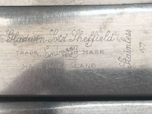 Vintage set of 4 Faux Bone handle Stainless Butter knives - Sheffield