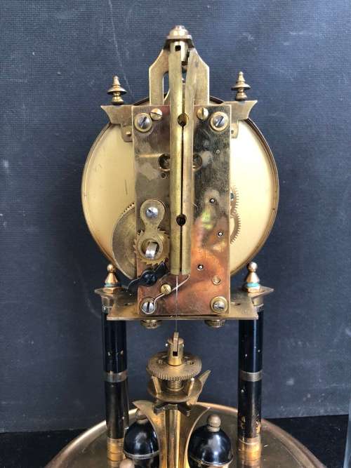 WOW !!! ABSOLUTELY STUNNING GERMAN ANNIVERSARY DOME CLOCK IN EXCELLENT WORKING ORDER , WITH THE KEY