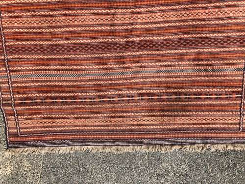 ABSOLUTELY STUNNING LARGE IRANIAN CROCHET MESHED SOUMAK KILIM PURE WOOL PERSIAN CARPET 2950 X 1920mm