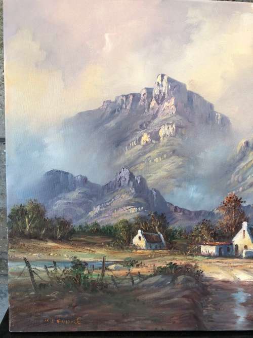 WOW !!! INVESTMENT ART ~ KEITH JOHN FAURE ORIGINAL OIL ON CANVAS LANDSCAPE ~ CHECK DESCRIPTION