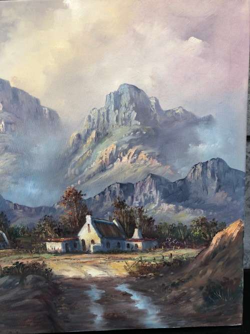 WOW !!! INVESTMENT ART ~ KEITH JOHN FAURE ORIGINAL OIL ON CANVAS LANDSCAPE ~ CHECK DESCRIPTION