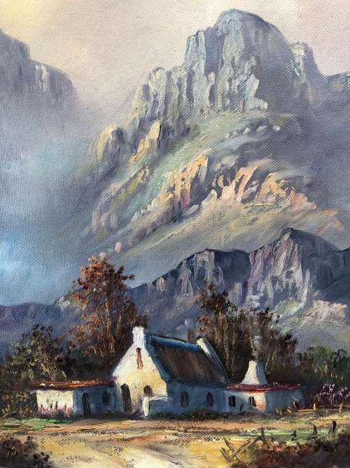 WOW !!! INVESTMENT ART ~ KEITH JOHN FAURE ORIGINAL OIL ON CANVAS LANDSCAPE ~ CHECK DESCRIPTION