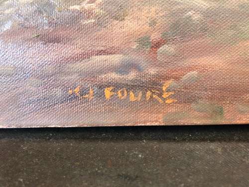 WOW !!! INVESTMENT ART ~ KEITH JOHN FAURE ORIGINAL OIL ON CANVAS LANDSCAPE ~ CHECK DESCRIPTION