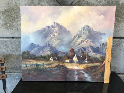 WOW !!! INVESTMENT ART ~ KEITH JOHN FAURE ORIGINAL OIL ON CANVAS LANDSCAPE ~ CHECK DESCRIPTION