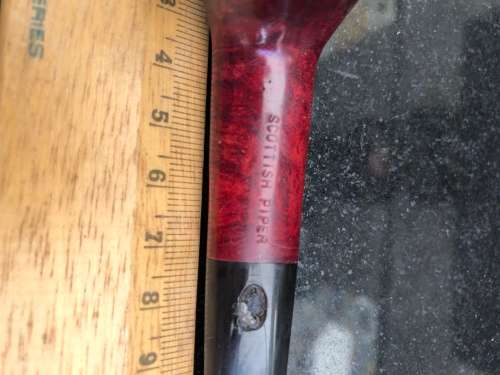 WOW !!!! STUNNING VINTAGE SCOTTISH PIPER TAPERED  BRIAR TOBACCO PIPE MADE IN LONDON