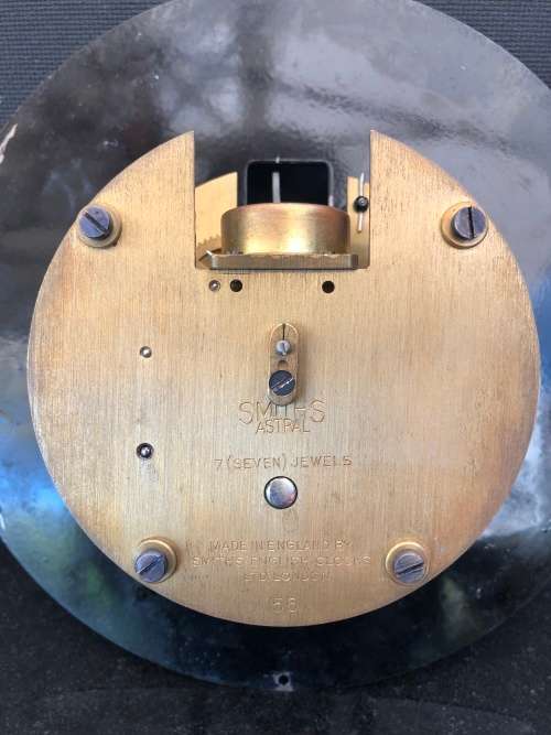 RARE ORIGINAL 8 DAY SMITH'S ASTRAL SHIPS BULKHEAD CLOCK WITH THE KEY circa 1940's WORKING 100%