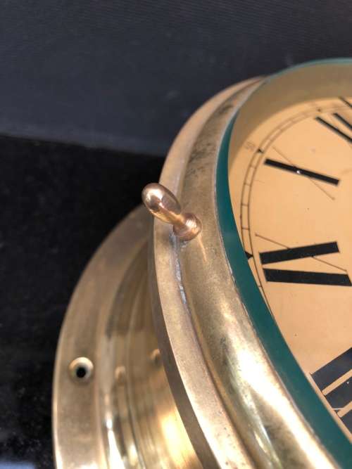 RARE ORIGINAL 8 DAY SMITH'S ASTRAL SHIPS BULKHEAD CLOCK WITH THE KEY circa 1940's WORKING 100%