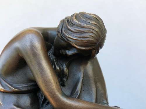 WOW !!! FAMOUS FRENCH ARTIST MAX MILO (1938~) SIGNED HOT CAST BRONZE SCULPTURE ON A MARBLE BASE