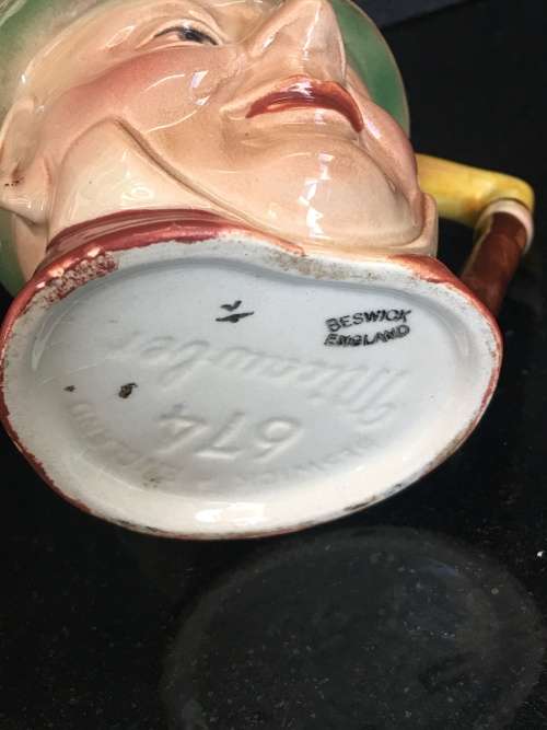 Stunning Vintage c1930s Beswick "Mr. Micawber" Toby Jug