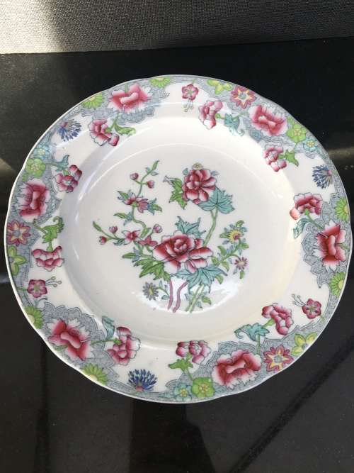 STUNNING RARE ANTIQUE HAND PAINTED COPELAND LATE SPODE 8036 CROWN IMP PLATE 26CM