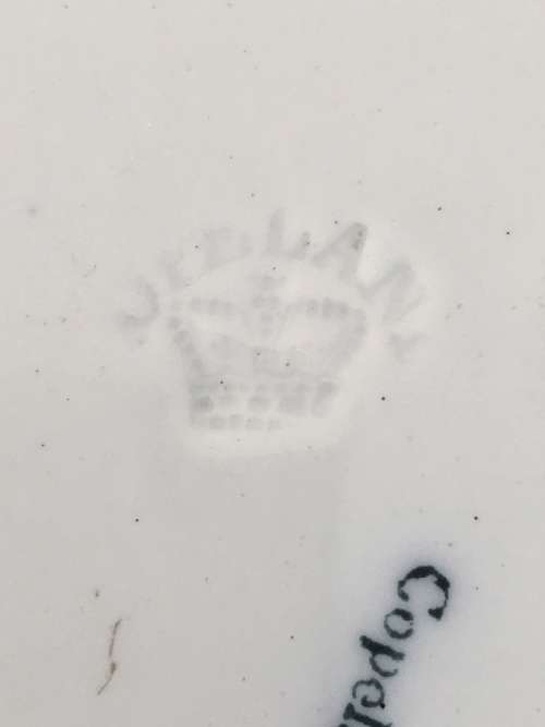 STUNNING RARE ANTIQUE HAND PAINTED COPELAND LATE SPODE 8036 CROWN IMP PLATE 26CM