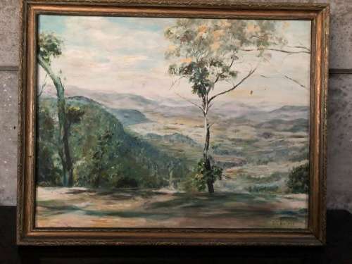 WOW !!! STUNNING OIL ON BOARD LANDSCAPE SIGNED BY D.G.HARPER ~ FRAMED