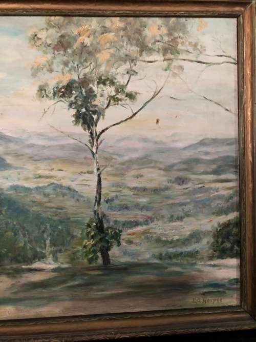WOW !!! STUNNING OIL ON BOARD LANDSCAPE SIGNED BY D.G.HARPER ~ FRAMED