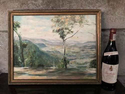 WOW !!! STUNNING OIL ON BOARD LANDSCAPE SIGNED BY D.G.HARPER ~ FRAMED