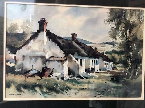 WOW !!! STUNNING DOUGLAS TREASURE LITHOGRAPH FRAMED BEHIND GLASS IN A WOODEN FRAME