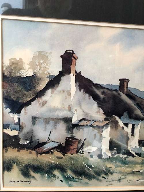 WOW !!! STUNNING DOUGLAS TREASURE LITHOGRAPH FRAMED BEHIND GLASS IN A WOODEN FRAME