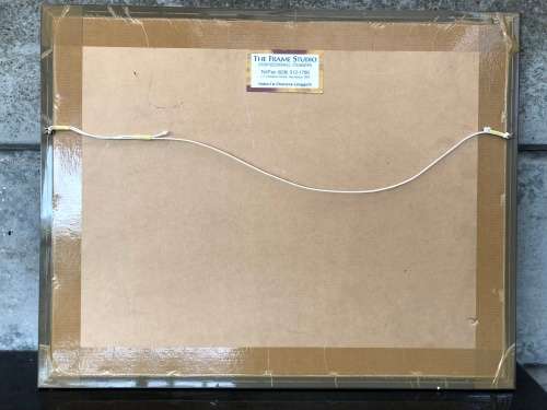 WOW !!! STUNNING DOUGLAS TREASURE LITHOGRAPH FRAMED BEHIND GLASS IN A WOODEN FRAME