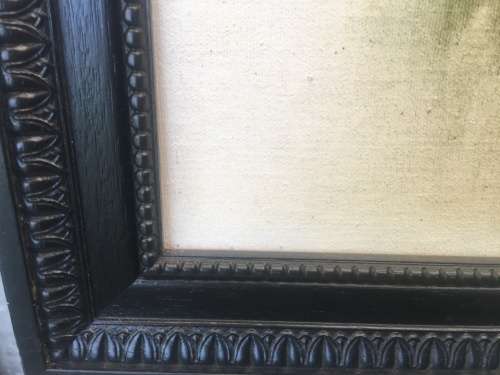 WOW !!! STUNNING LARGE FRAMED PALETTE OIL ON BOARD CHINESE LANDSCAPE PAINTING signed