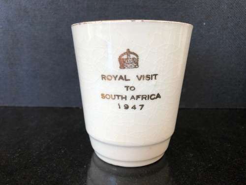 Royal visit to South Africa 1947 commemoration cup made in England