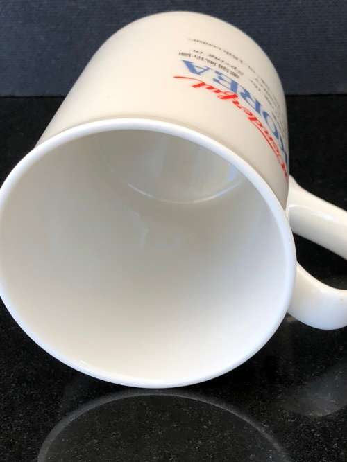 Vintage Wonderful Korea "Admiring the Spring in the Country" Porcelain Sin Yun-Bok Mug