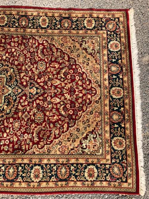 WOW !!! INVESTMENT OPPORTUNITY ~  FINE LAMBS WOOL HAND KNOTTED TABRIZ PERSIAN CARPET 1870 X 1250mm