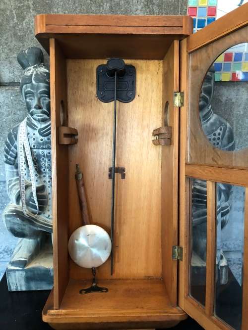 WOW ! STUNNING VINTAGE GERMAN KIENZLE OLD OAK CASED WALL CLOCK IN FULL WORKING ORDER ~ WHAT A BEAUTY