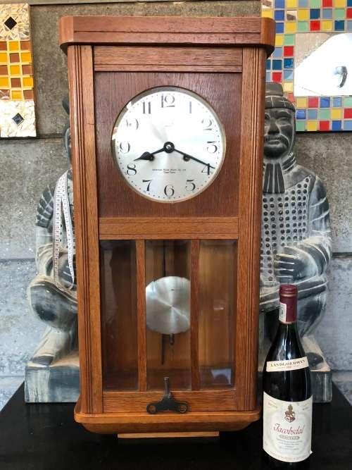 WOW ! STUNNING VINTAGE GERMAN KIENZLE OLD OAK CASED WALL CLOCK IN FULL WORKING ORDER ~ WHAT A BEAUTY