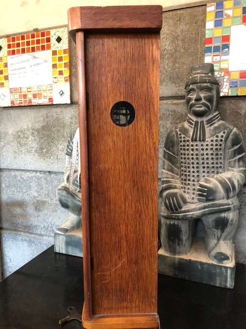 WOW ! STUNNING VINTAGE GERMAN KIENZLE OLD OAK CASED WALL CLOCK IN FULL WORKING ORDER ~ WHAT A BEAUTY