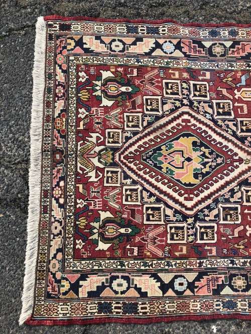 INVESTMENT !! VINTAGE TRIBAL SOUMAK CROCHET SILK/WOOL KILIM PERSIAN CARPET 1920 X 1215mm WITH COA