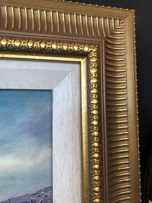 INVESTMENT ART ~ FAMOUS SA ARTIST CHARMAINE EASTMENT OIL ON CANVAS LANDSCAPE ~ STUNNING FRAME