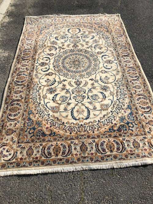 WOW !!! STUNNING LARGE PURE WOOL HAND KNOTTED THICK PILE NAIN PERSIAN CARPET 3120 X 1930mm - 6m2