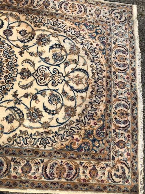 WOW !!! STUNNING LARGE PURE WOOL HAND KNOTTED THICK PILE NAIN PERSIAN CARPET 3120 X 1930mm - 6m2