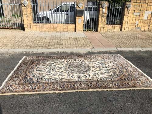 WOW !!! STUNNING LARGE PURE WOOL HAND KNOTTED THICK PILE NAIN PERSIAN CARPET 3120 X 1930mm - 6m2