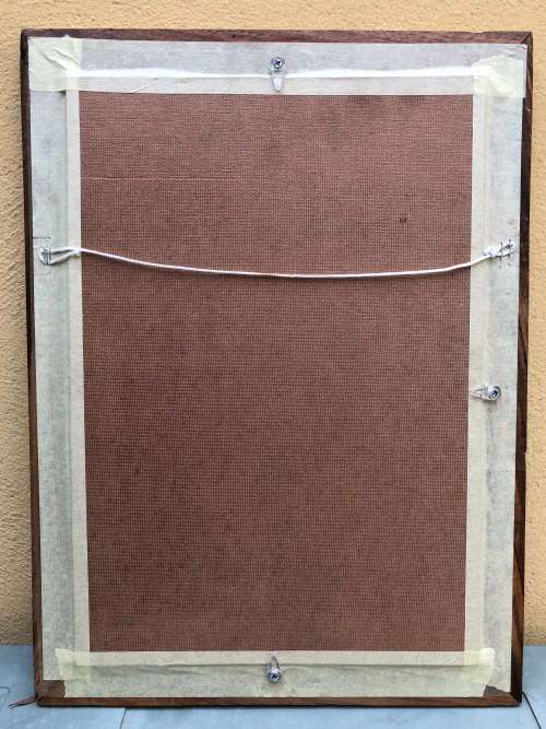 WOW !!! GREGOIRE BOONZAAIER WATERCOLORED LINOCUT DATED 1978 AND AUTHENTICATED ON THE BACK