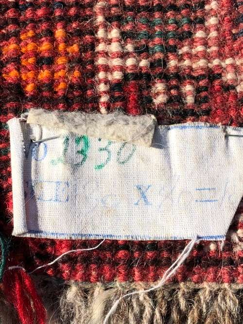 STUNNING NICELY WORN PURE WOOL HAND KNOTTED VINTAGE SHIRAZ GHASHQAI PERSIAN CARPET 1300 X 800mm