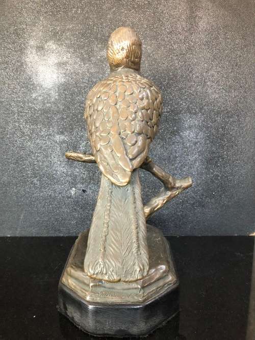 INVESTMENT ART !! LARGE ORIGINAL BRONZE SCULPTURE OF A HORNBILL COMMISSIONED BY BRONZE AGE FOUNDRY