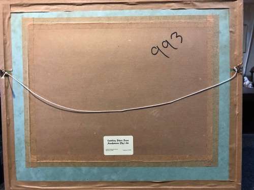 WOW !!! ANTIQUE WATERCOLOR BY BRITISH ARTIST R.McFADDEN DATED 1916 FRAMED