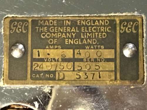 WOW !!! Art Deco Coffee Percolator Electric GEC D5371 Stunning Stylish Working Very Rare